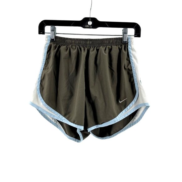 Nike Dri Fit Women's Gray Lined Running Yoga Activewear Shorts Size Medium - Picture 1 of 13